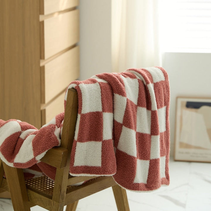 COLOURFUL CHECKERBOARD THROW | Bowlift
