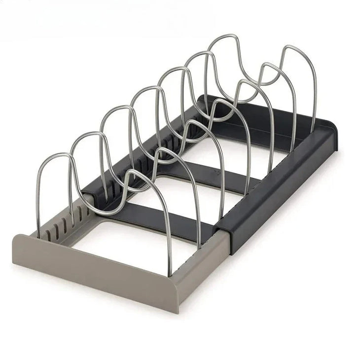Retractable pot lid holder & pan organizer | Bowlift