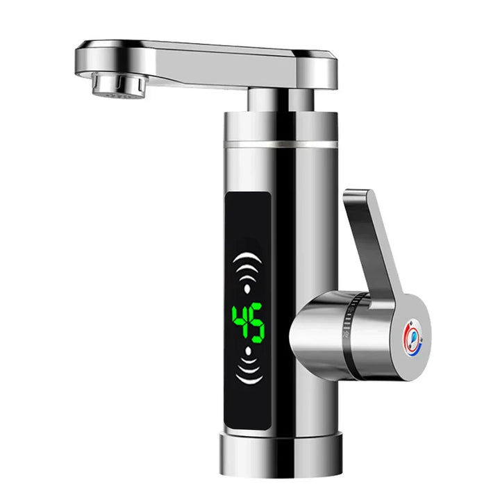 BowLift | ThermoFlow 3000W Instant Heating Kitchen Tap with 360° Rotating Spout – Stainless Steel & Energy Efficient