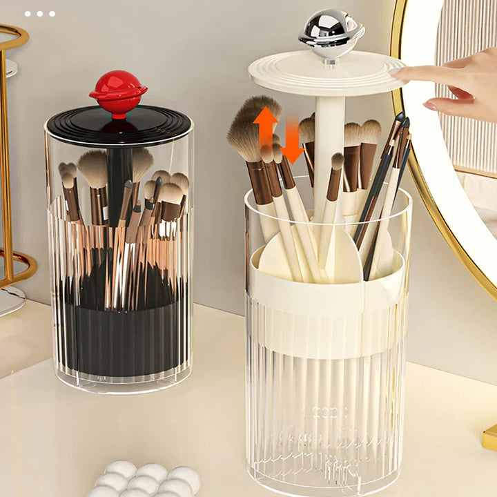 Auto Lift & Luxe Makeup Brush Organizer | Bowlift