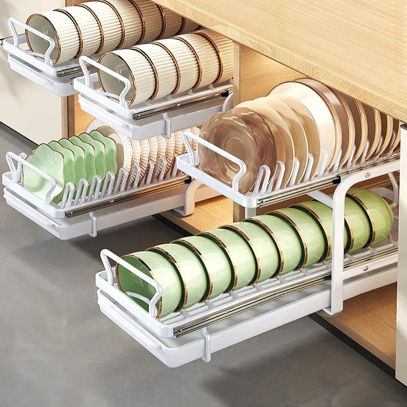 BowLift | Kitchen Cabinet Sliding Storage Dish Rack