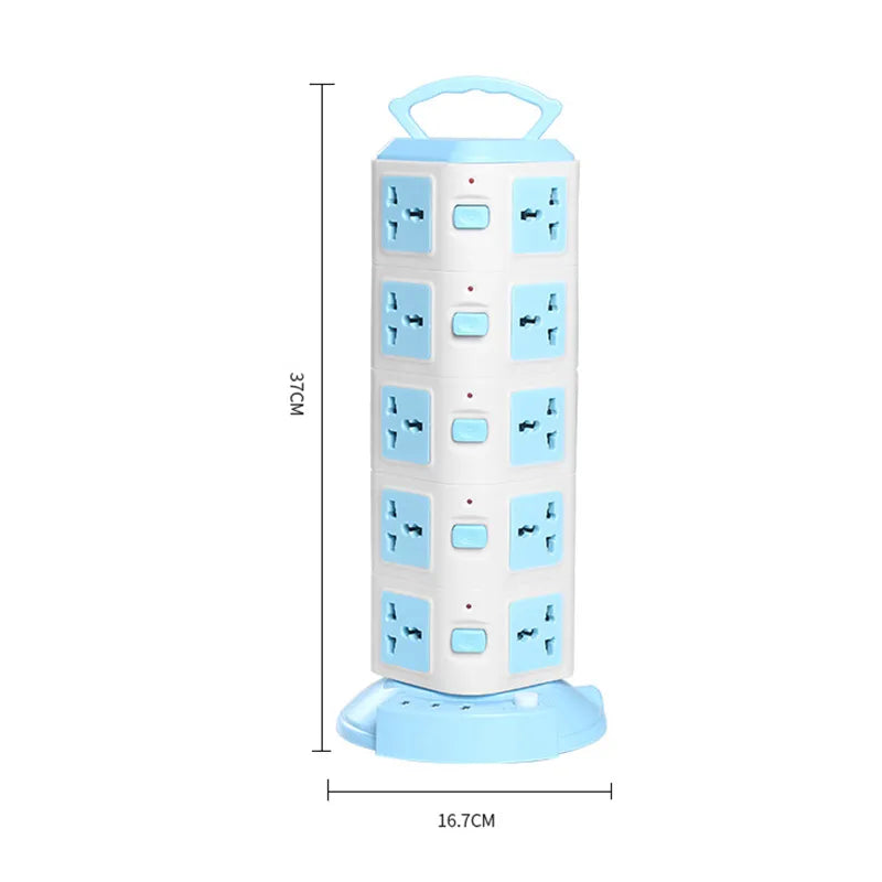 Tower Design Surge Protector Vertical Power Strip | Bowlift