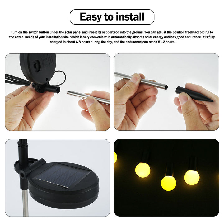 Firefly Garden Solar LED Outdoor Lights | Bowlift