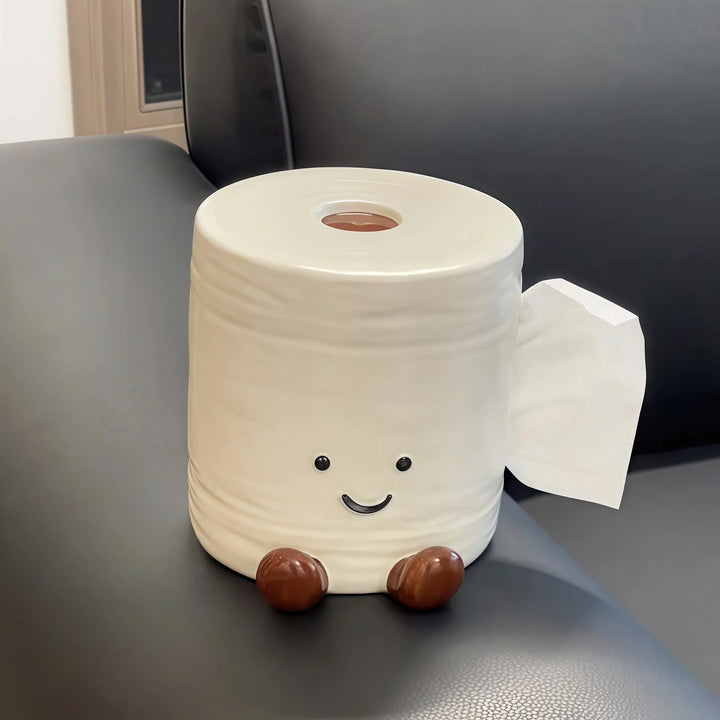 Smiley Toilet Paper Tissue Box | Bowlift