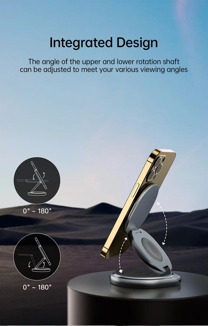 BowLift | 3 in 1 Foldable Magnetic Wireless Charger
