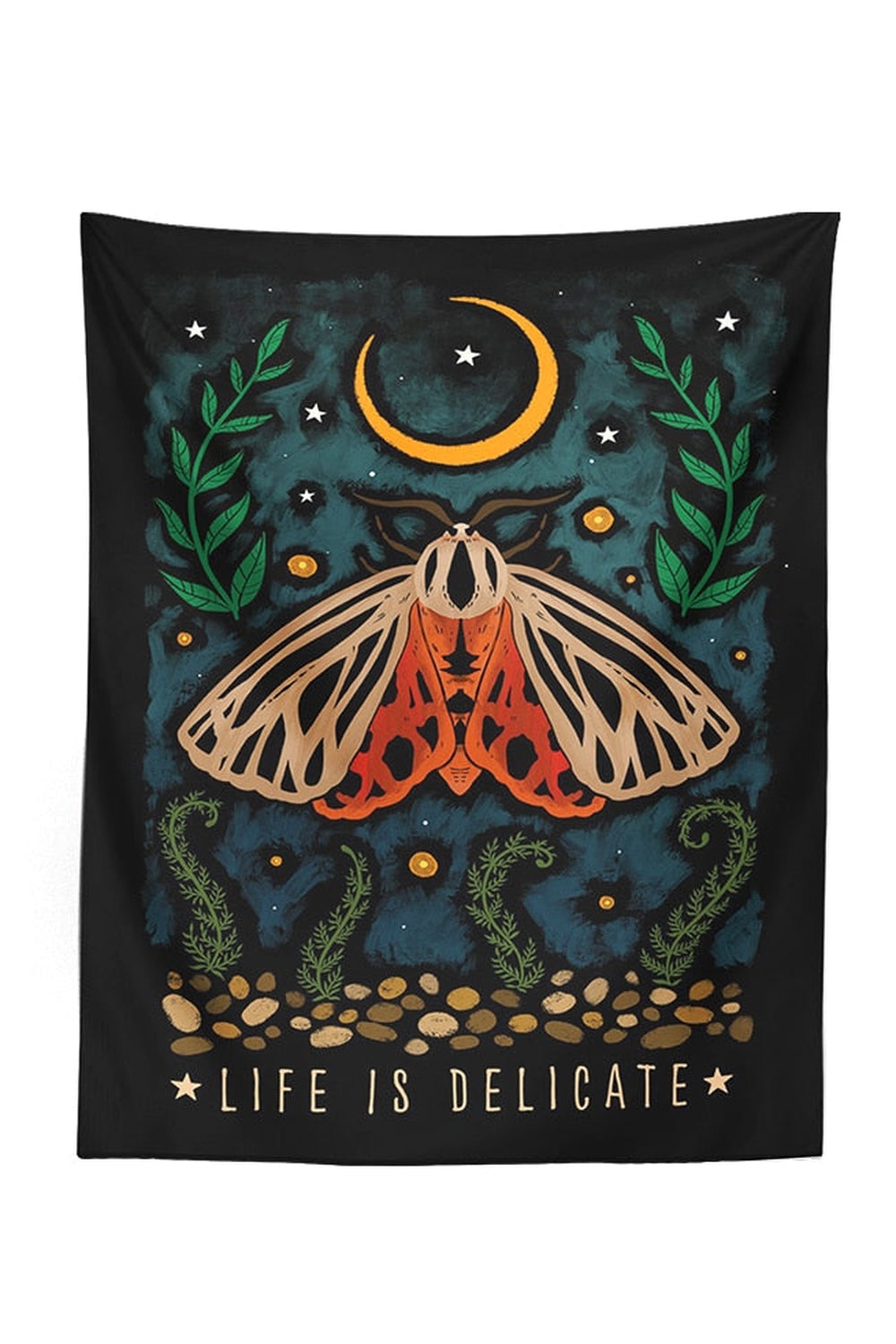 Moon Mushroom Wall Tapestry | Bowlift