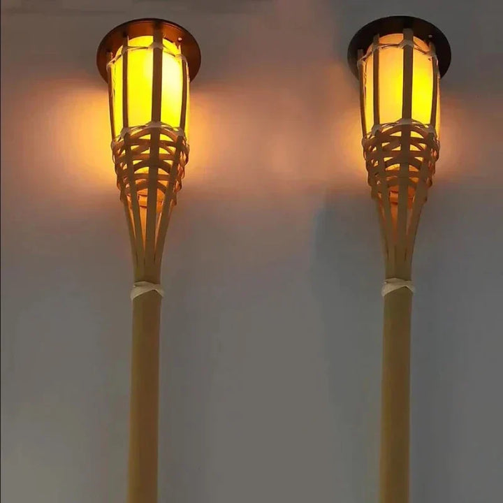 BowLift | Solar Torch 5-piece Set | Flame Look LED Garden Lights | Solar Powered | Decorative Light for Outdoor