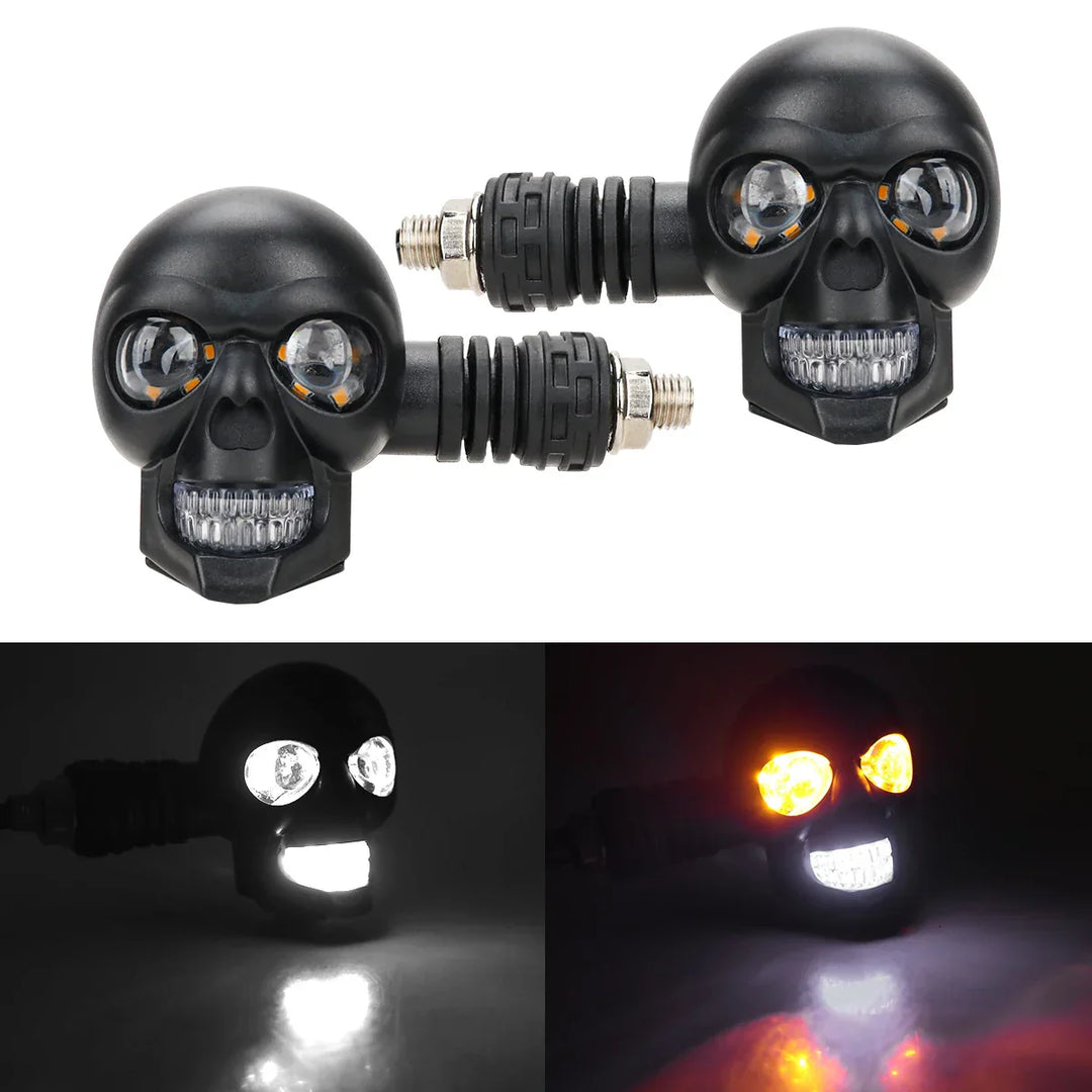 BowLift | Scary Skull LED Motorcycle Signal Indicator Light