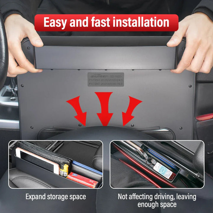 BowLift | 2 In 1 Car Steering Dine with Seat Gap Organizer