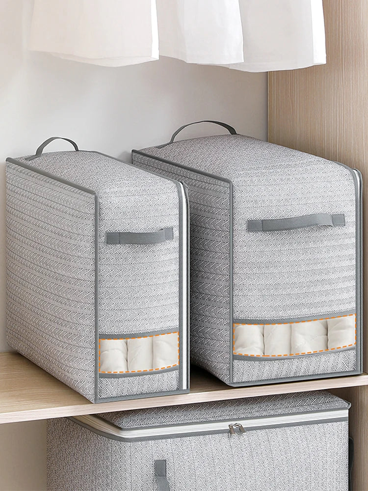 BowLift | Stowella Storage Bag | Tear-resistant & Washable | With Handle & Zipper | 3 Sizes Gray