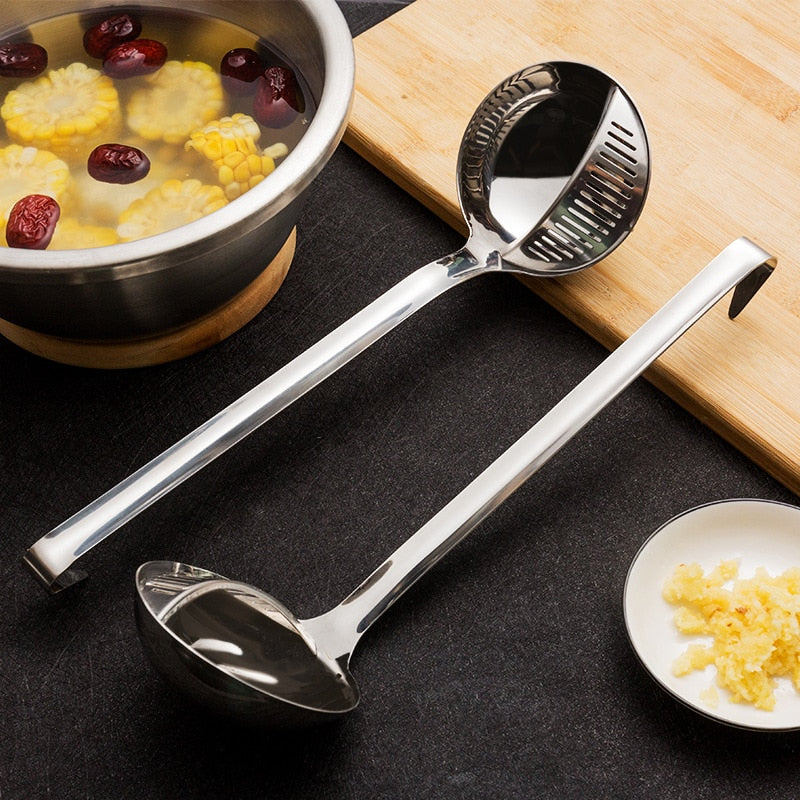 BowLift | Long Handle Soup Strainer Spoon