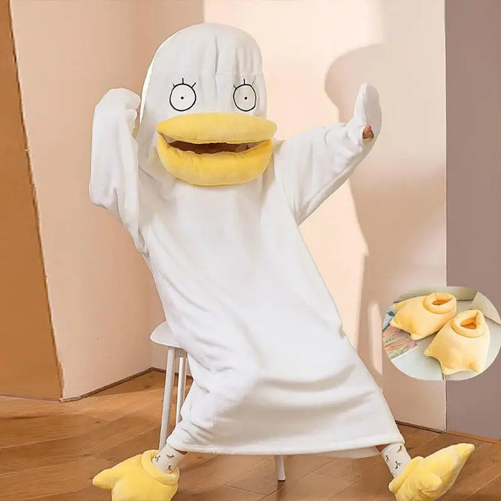 BowLift | Confused Duck Warm Adult Pajama Costume