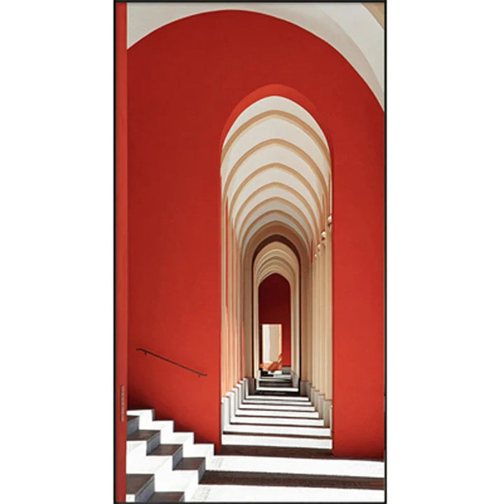 Modern Abstract Minimalist Arches Architecture Wall Art Fine Art Canvas Prints Pictures For Entrance Hall Foyer Living Room Home Office Decor | Bowlift