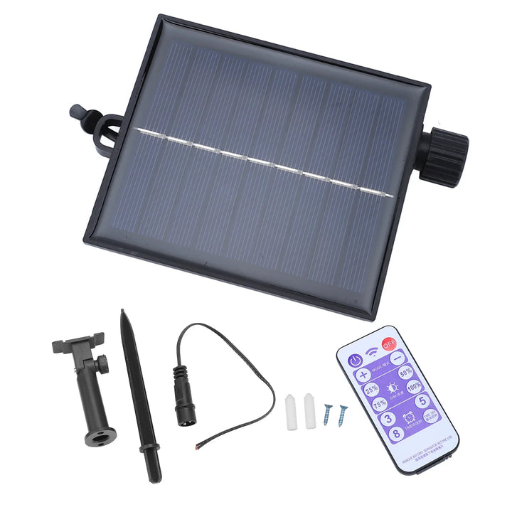 BowLift | SolviaLux Solar Control Box for Fairy Lights | With Remote Control & 8 Modes | Dimmable & Waterproof IP65