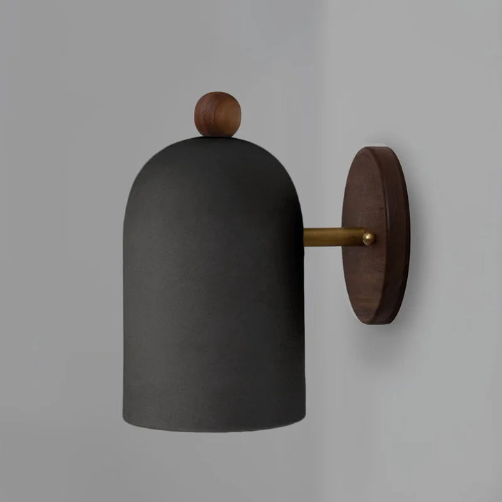BowLift | TimberSoul – Wabi-Sabi Walnut Wall Lamp for Natural Ambience