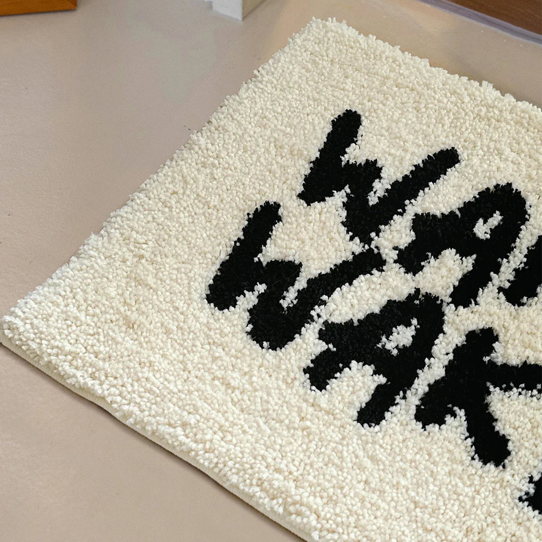 Wakey Wakey Tufted Bath Mat | Bowlift