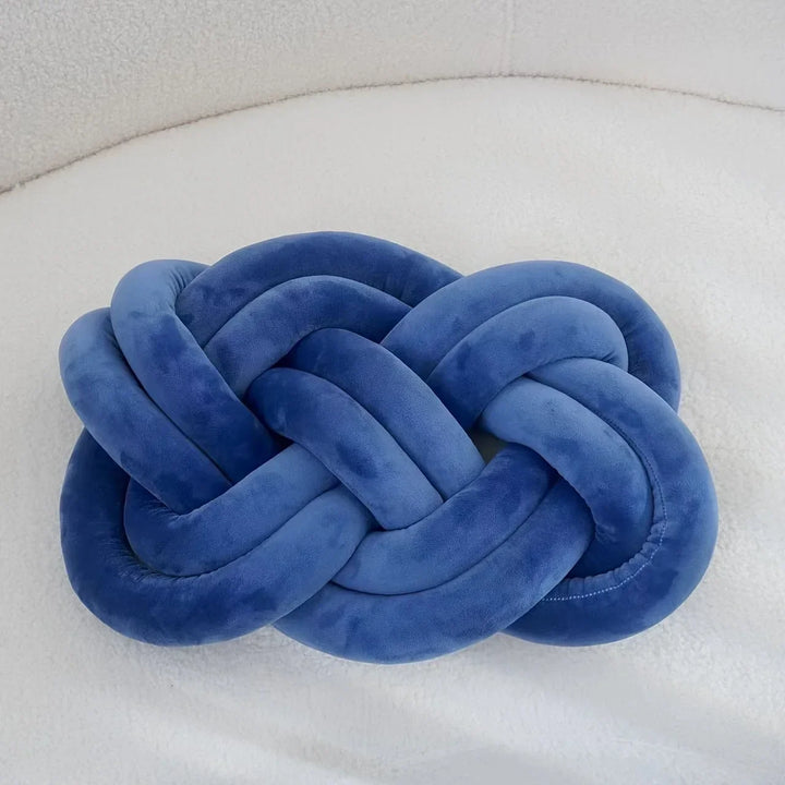 BowLift | Decorative Cushion | Knotted Geometric Design | Washable Polyester | 40×30 cm