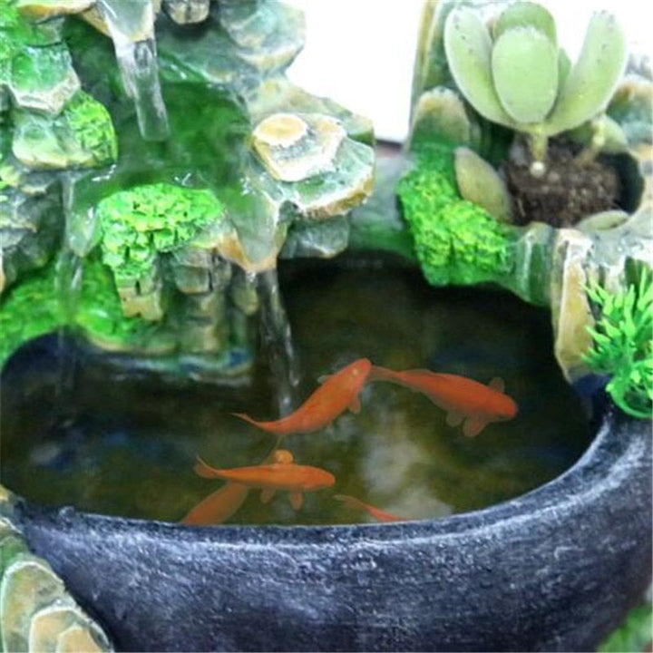 BowLift | ZenFlow Indoor Tabletop Fountain – LED Light Water Feature for Home, Office & Relaxation Décor