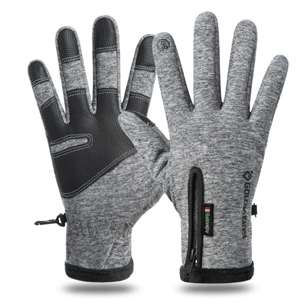 BowLift | IronRide Motorcycle Winter Gloves | Waterproof & Windproof | Fleece Lined & Touchscreen Compatible | Tactical Design