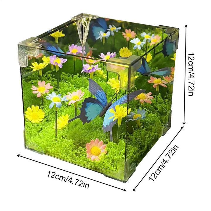 LED Butterfly Garden Cube Night Light Decor | Bowlift