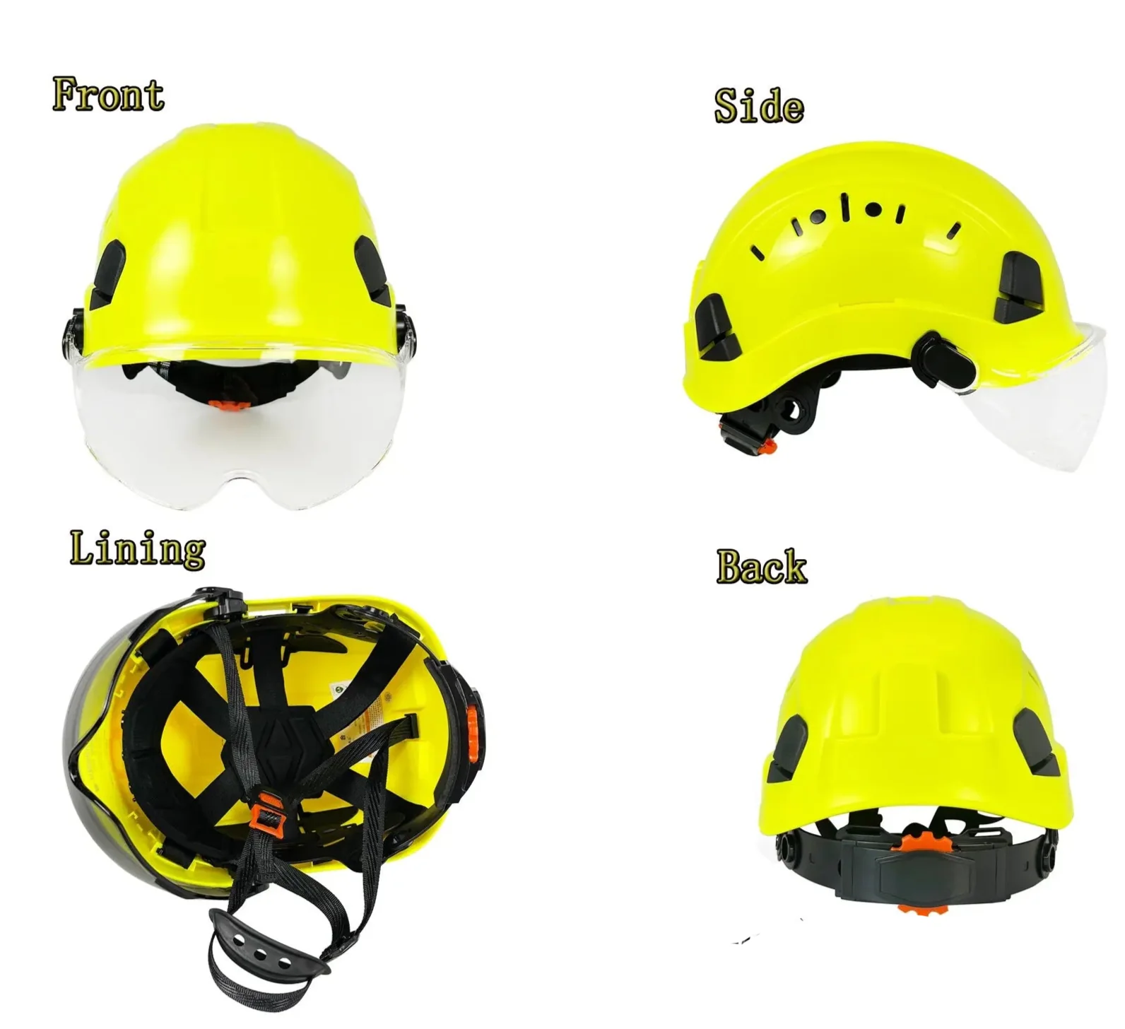 BowLift | CE ABS Safety Helmet with Goggles & Visor – SafeGuard