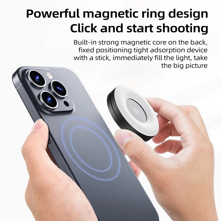 BowLift | Mini Magnetic Selfie Ring Light - Pocket Clip-On LED Light