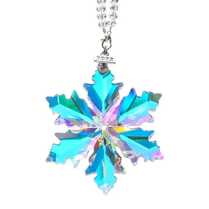 Transparent Snowflake Rainbow Car Pendant Decor | Bowlift