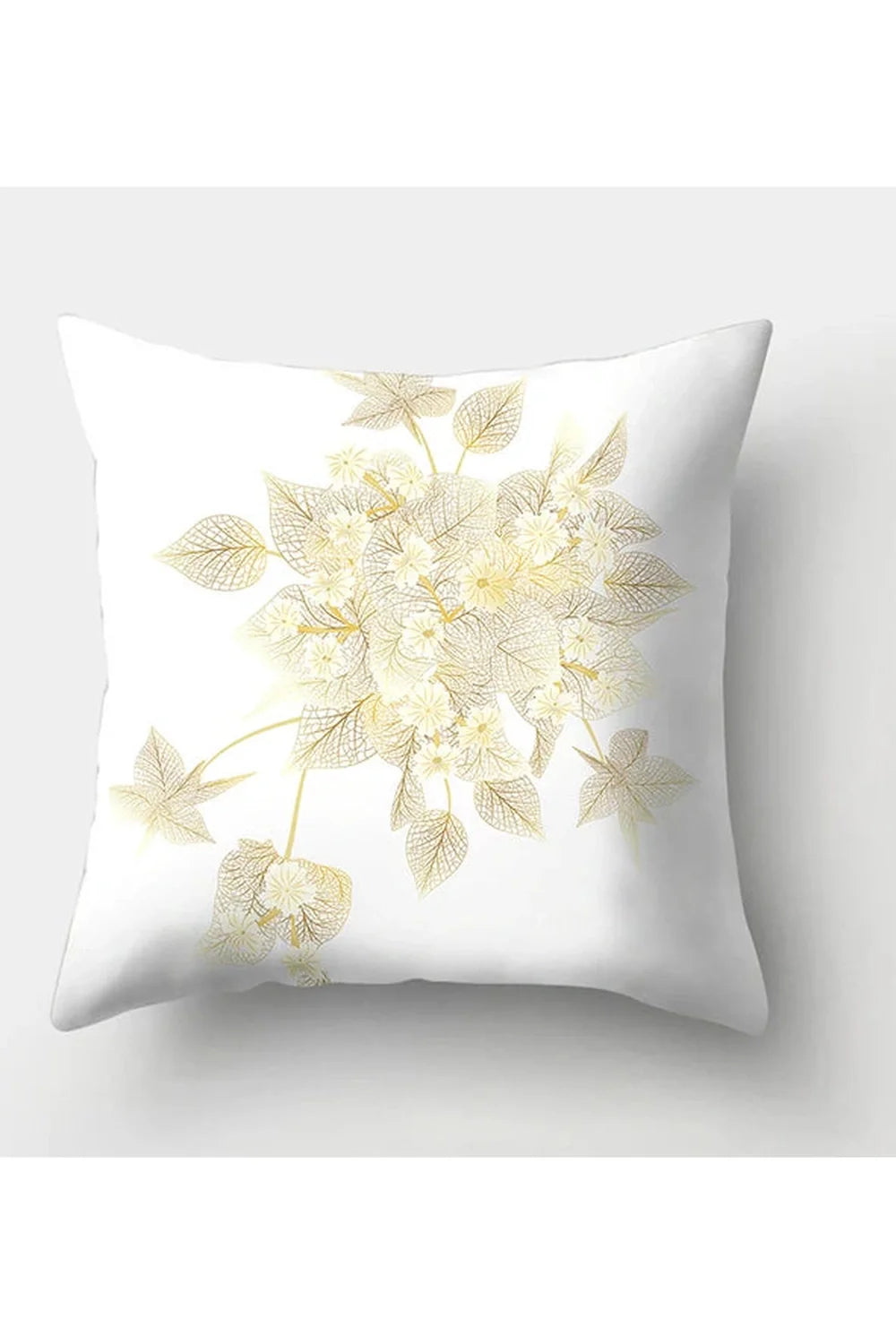 Yellow Leaf Polyester Pillowcase | Bowlift