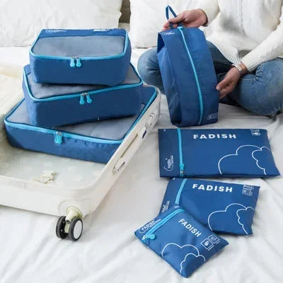 BowLift | Packavio Travel Organizer Set 7-piece | Suitcase Bags for Clothes & Shoes | Space-saving & Water-repellent