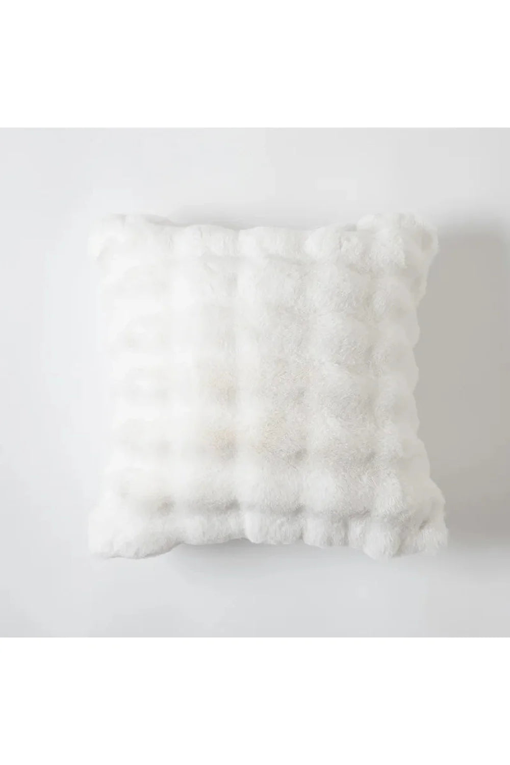 Cream plush pillow cover | Bowlift