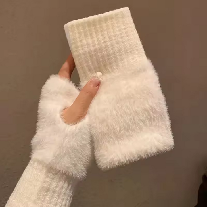 BowLift | Unisex Fleece Fingerless Gloves – Warm, Soft and Functional