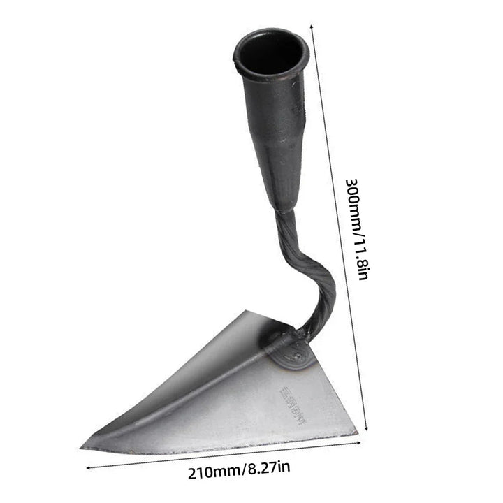 BowLift | RootRaptor Triangle Hoe | Forged Manganese Steel | Sharp & Ergonomic | For Weeding & Seed Furrows