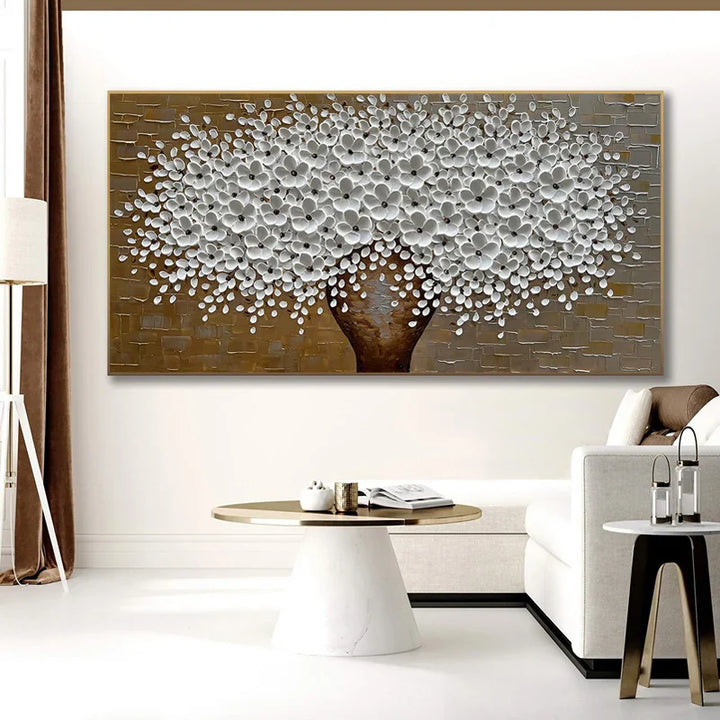 Modern Abstract Flower Tree Wall Art Fine Art Canvas Prints Large Sizes Pictures For Living Room Bedroom Home Office Art Decor | Bowlift