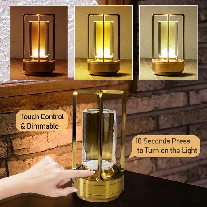 BowLift | Modern Cordless Nordic Desk & Bedside Lamp with Touch Controls – Sleek Rechargeable LED Light for Home Décor, Living Rooms, and Modern Bedrooms -