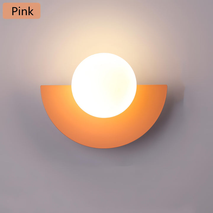 BowLift | Nordic Semicircle Wall Lamp - Modern LED Fixture for Living Room, Bedroom & Hallway Lighting