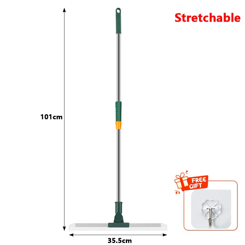 BowLift | Flexiva telescopic cleaning brush with silicone lip | 180° swivel | For floors, windows & bathroom