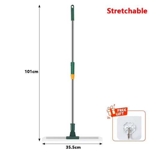 BowLift | Flexiva telescopic cleaning brush with silicone lip | 180° swivel | For floors, windows & bathroom