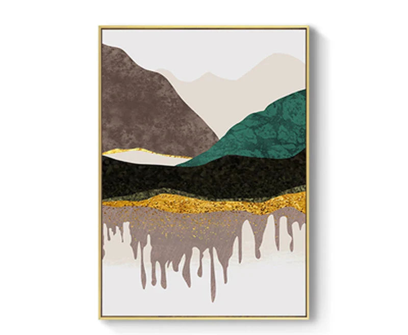Abstract Mountain Landscape Wall Art Fine Art Canvas Prints Pictures For Modern Apartment Living Room Bedroom Hotel Room Art Decor | Bowlift