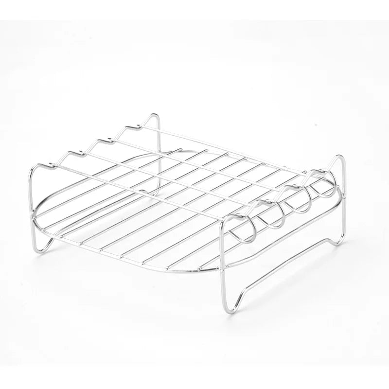 BowLift | Grillvaro AllGrillPro BBQ Grill Set made of stainless steel | With skewers & holder | For grill, air fryer & steamer | Outdoor & kitchen