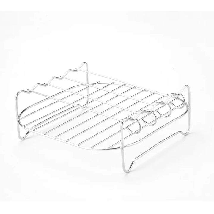 BowLift | Grillvaro AllGrillPro BBQ Grill Set made of stainless steel | With skewers & holder | For grill, air fryer & steamer | Outdoor & kitchen