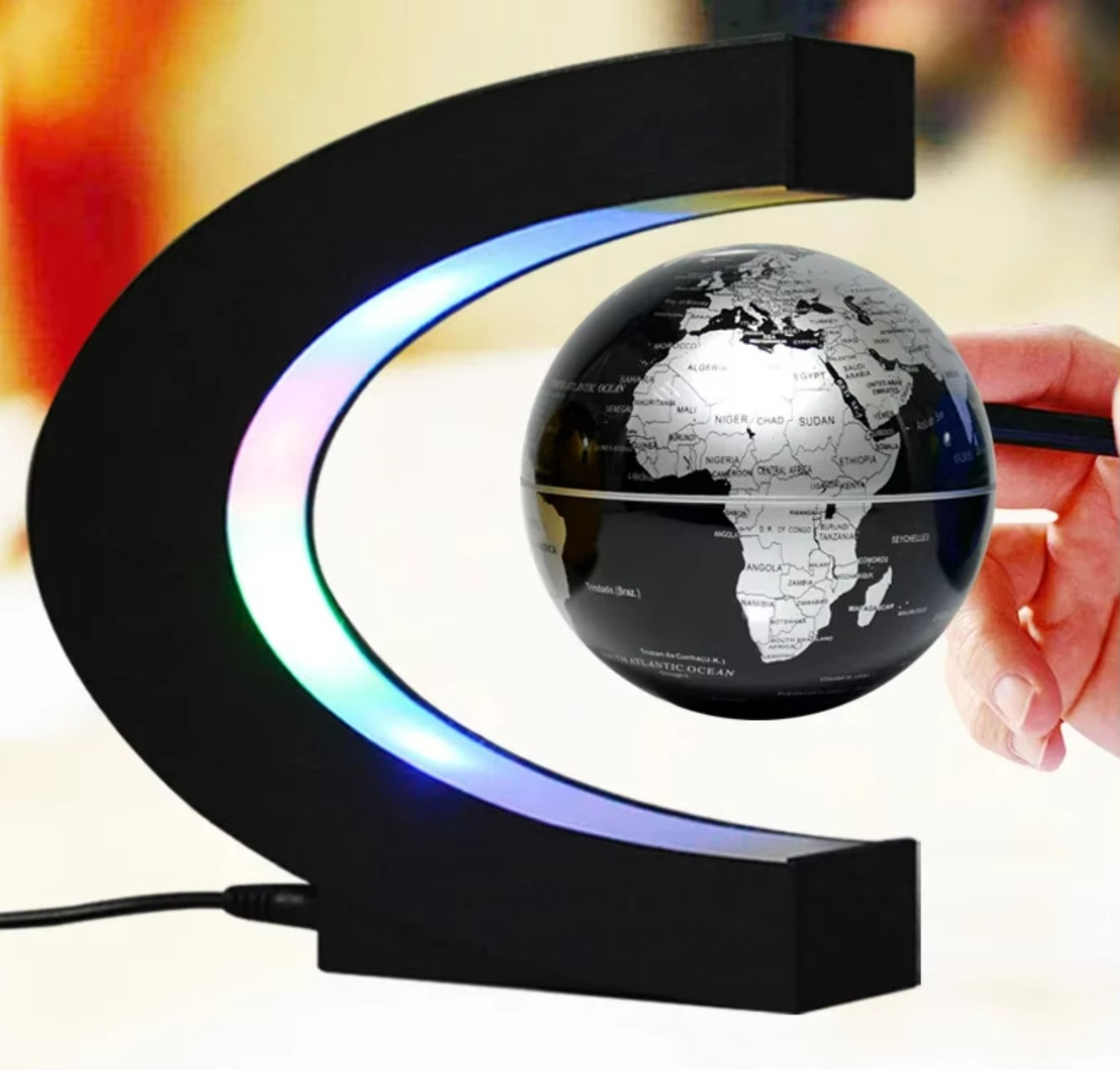 BowLift | Gravity-Defying 3-Inch Magnetic Levitation Globe for Desk and Home Decor
