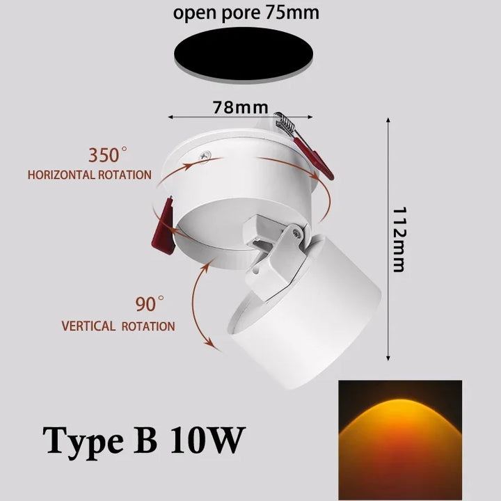 LED Sunset Atmosphere Wall Spotlight | Bowlift