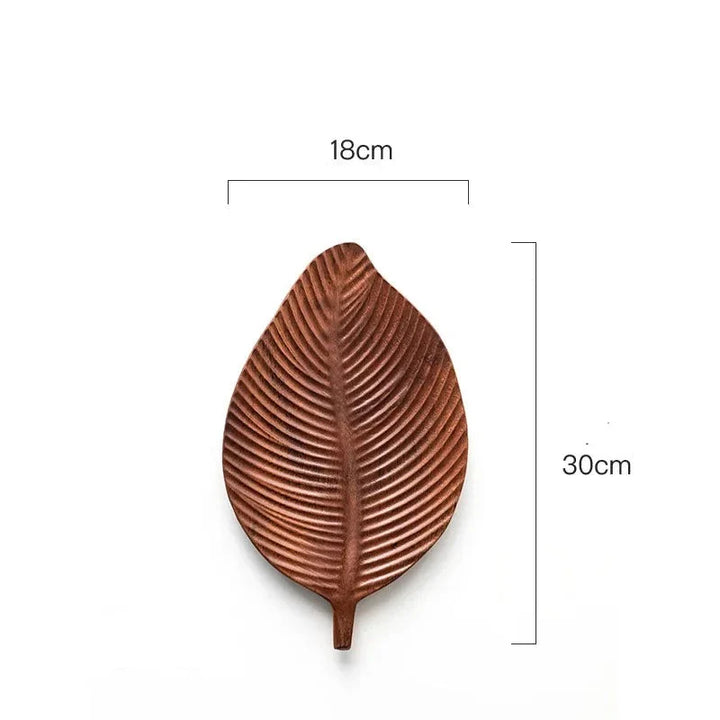 Leaf-shaped fruit plate