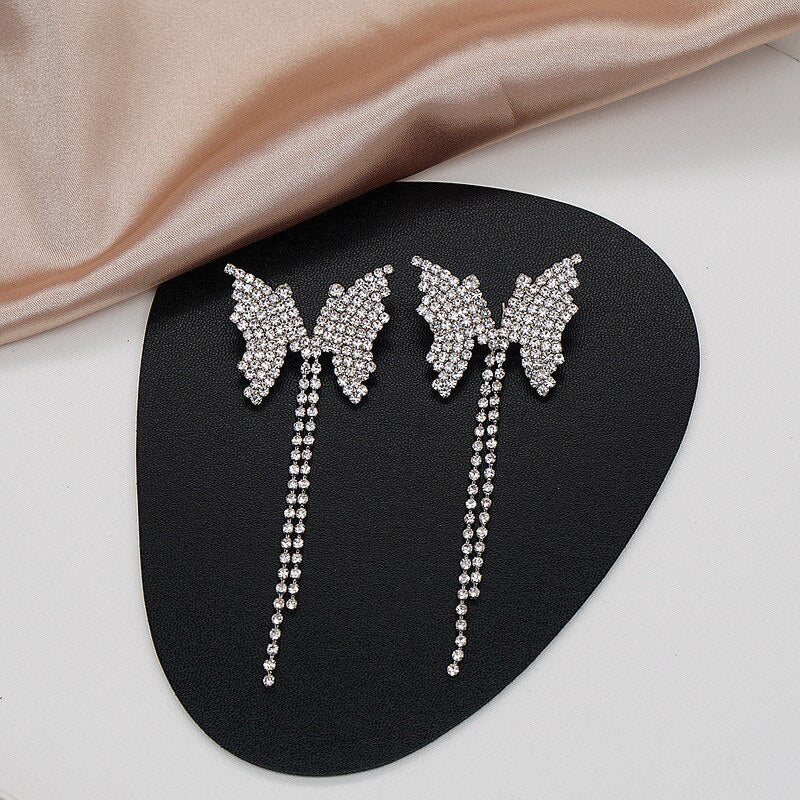 BowLift | Elegant Flower Long Chain Earrings