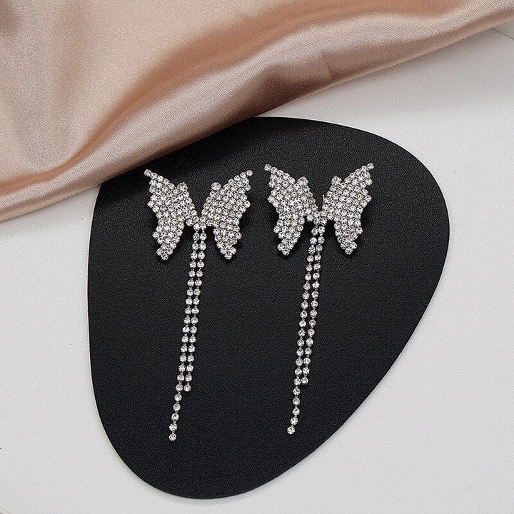 BowLift | Elegant Flower Long Chain Earrings