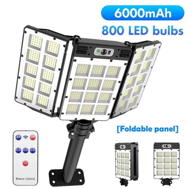 BowLift | Solar Wall Light LumiSeca | 800 LEDs Super Bright | With Motion Sensor | 3 Lighting Modes | Waterproof for Garden & Outdoor