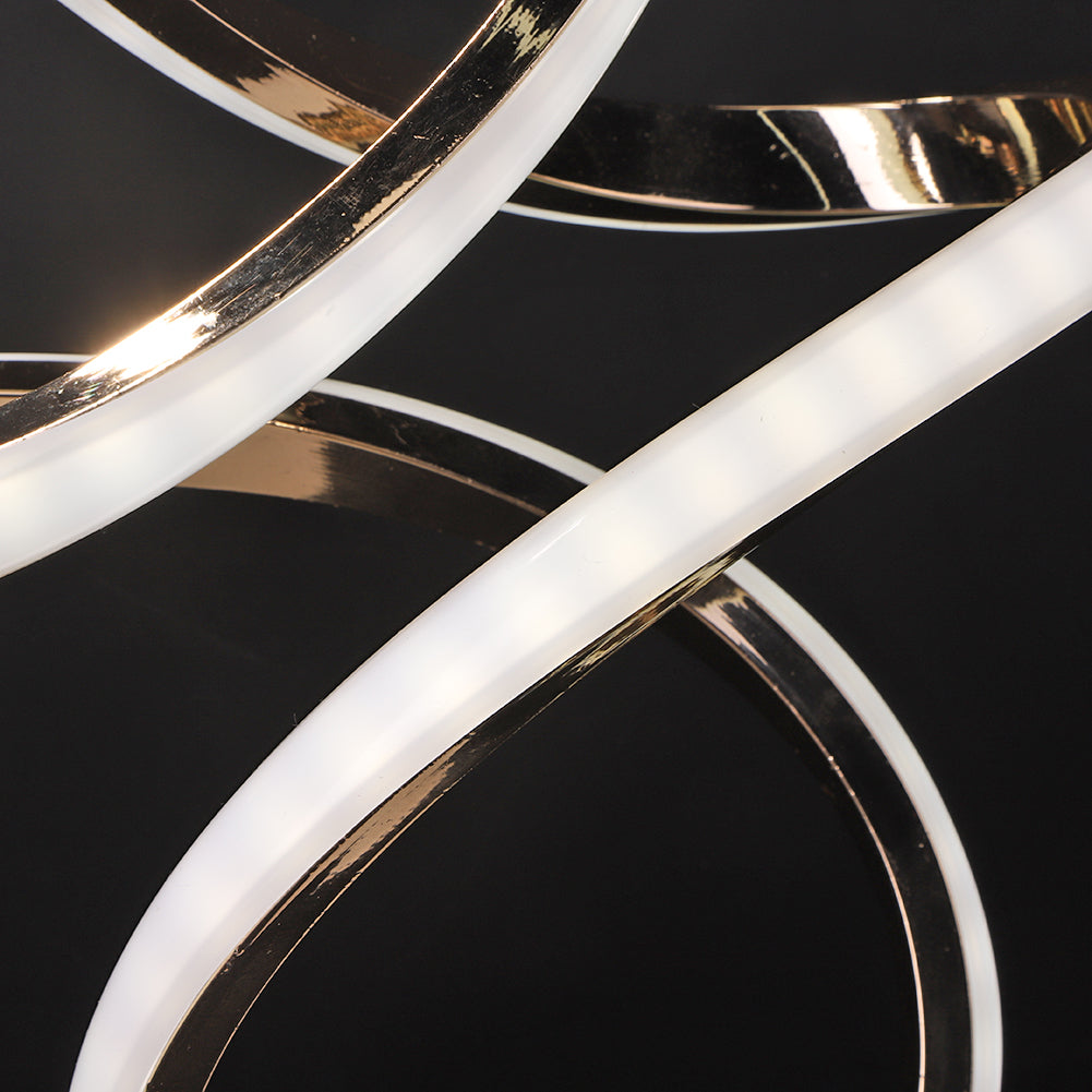 BowLift | SpiralGlow – Sleek LED Table Lamp with Cozy Warm Light