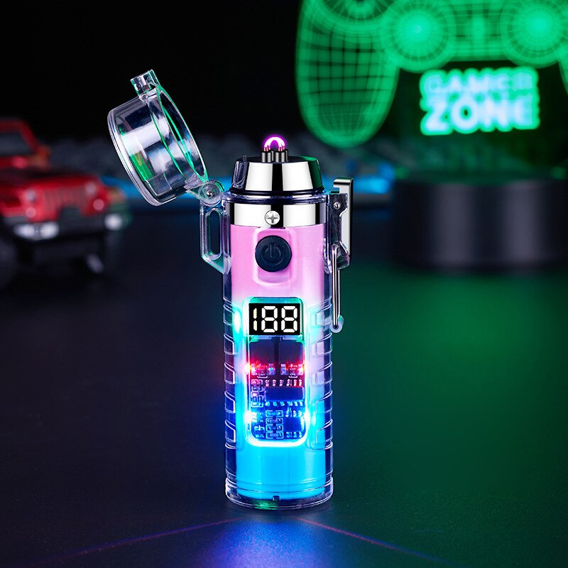 BowLift | Windproof Double Arc Transparent Flashlight Lighter