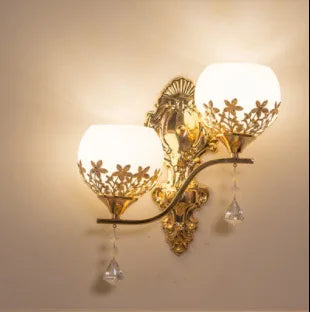 LuxeGlow - Gold LED Wall Lamp for Mood Lighting Bowlift