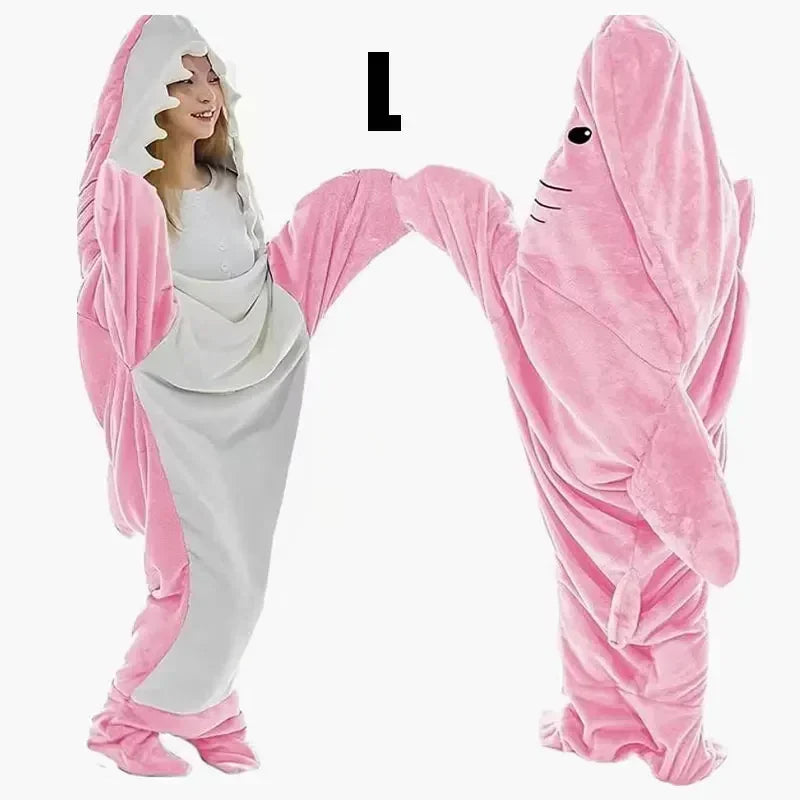 Snuggly Shark Cozy Hooded Onesie Bowliftanket | Bowlift